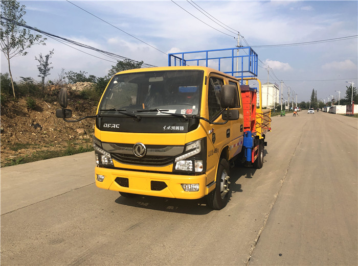 國六藍牌8-10米東風多利卡升降平臺車