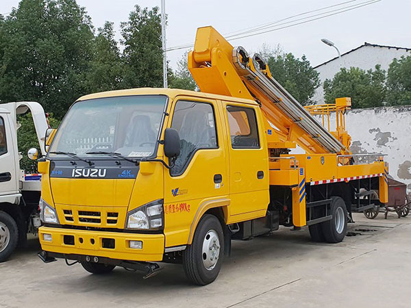 五十鈴16米直臂高空作業(yè)車動態(tài)