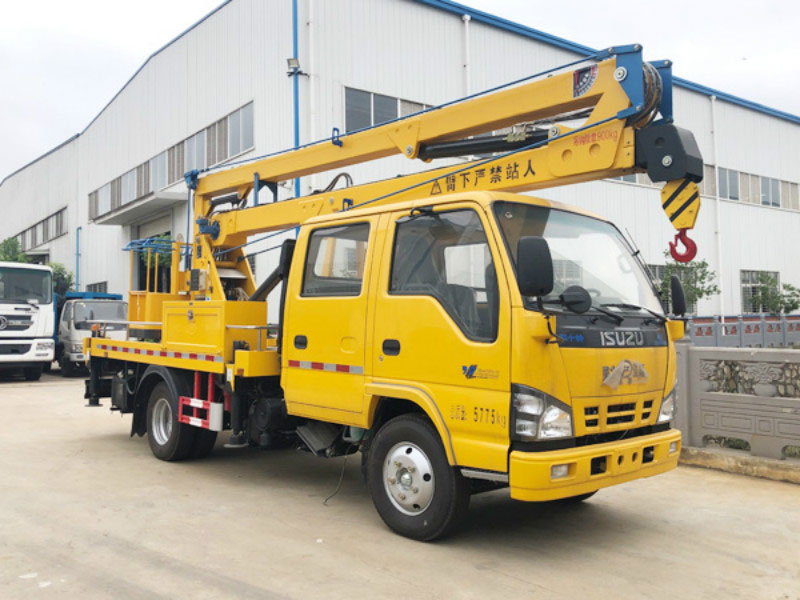 國(guó)六慶鈴五十鈴14米高空作業(yè)車配置介紹