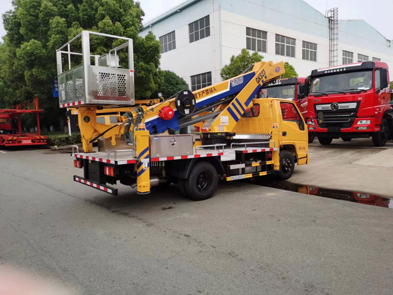 23米江鈴藍(lán)牌直臂伸縮式高空工作車-CL5042JGKA6DS