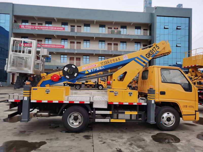 國六江鈴順達藍牌17米5直臂伸縮式高空作業(yè)車