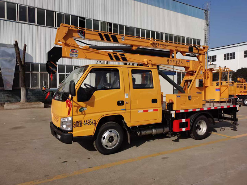 程力華鑫江鈴順威13米藍(lán)牌折臂高空作業(yè)車