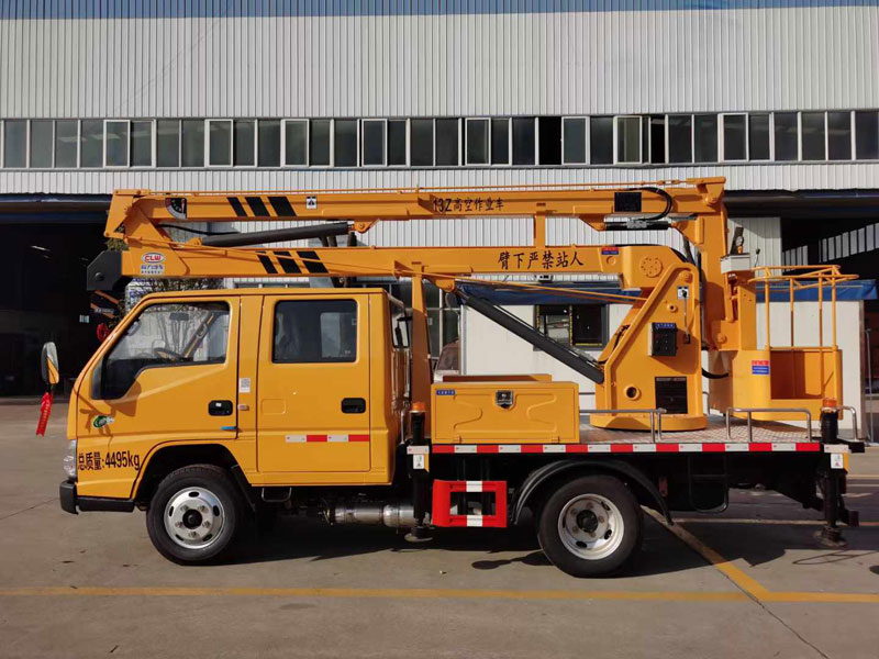 程力華鑫江鈴順威13米藍牌折臂高空作業(yè)車